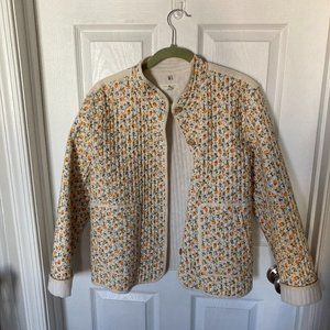 Lou & Grey (Loft) Quilted Floral Jacket